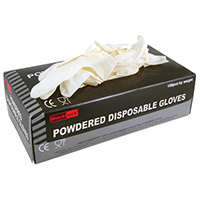 Black Rock Disposable Powdered Gloves box